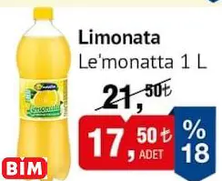 LE'MONATTA LİMONATA 1 L LE'MONATTA LİMONATA 1 L
